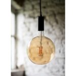 BAILEY - BAI Lampe suspension Fuji E27 Noir avec 1.5M Câble Textile Noir 2x0.75mm2 et Ros - 145020 – Image 2
