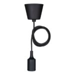 BAILEY - Silicone Pendant E27 Black 1.5M - 141580