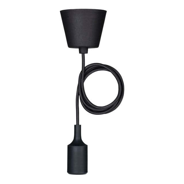 BAILEY - Silicone Pendant E27 Black 1.5M - 141580 BAILEY - Silicone Pendant E27 Black 1.5M - 141580