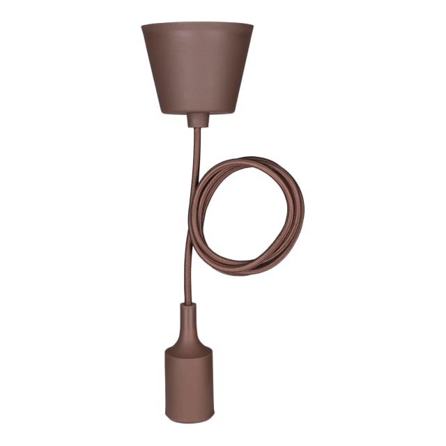 BAILEY - Silicone Pendant E27 Brown 1.5M - 141583 BAILEY - Silicone Pendant E27 Brown 1.5M - 141583
