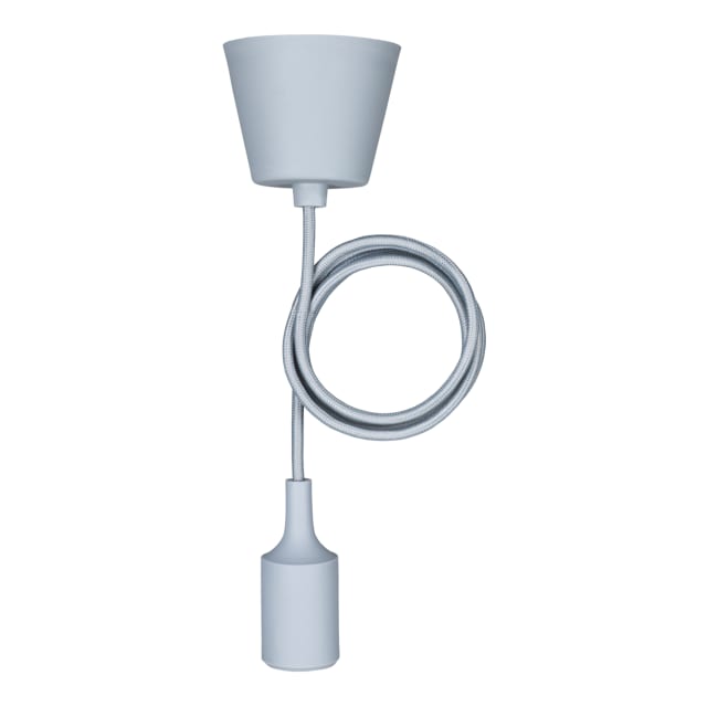 BAILEY - Silicone Pendant E27 Grey 1.5M - 141582 BAILEY - Silicone Pendant E27 Grey 1.5M - 141582