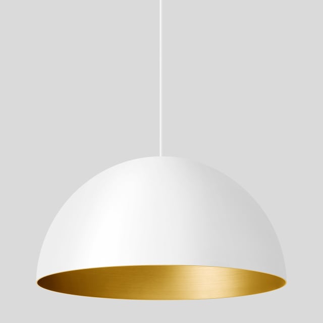 BEGA - Suspension LED 48W 3000K 3050lm blanc satiné + laiton mat DALI - 50998.4K3 BEGA - Suspension LED 48W 3000K 3050lm blanc satiné + laiton mat DALI - 50998.4K3