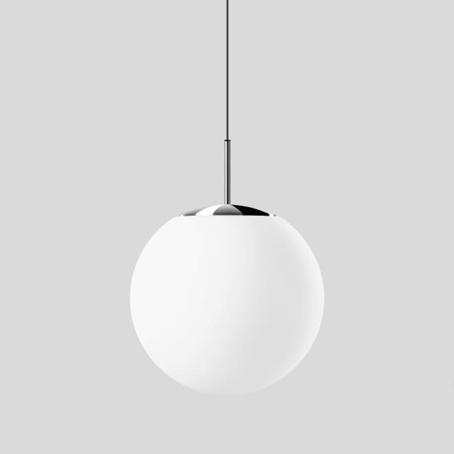 BEGA - Suspension LED 65W 3000K 7100lm verre opale chrome - 50823.3K3 BEGA - Suspension LED 65W 3000K 7100lm verre opale chrome - 50823.3K3