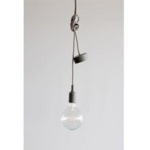 BELUCCA - PENDULA SILICON E27 gris 2m grey cable (max60W) - BC PN1GY