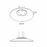 DELTA LIGHT - ZOOVER 4CLIP 140 LIGHT GREY DIM5 - 28217 0005 – Image 2
