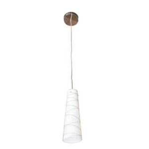 FANTASIA - GYLIA - 1x E27 - acier / verre - 83mm x 1200mm - acier brossé / verre blanc - 3410085