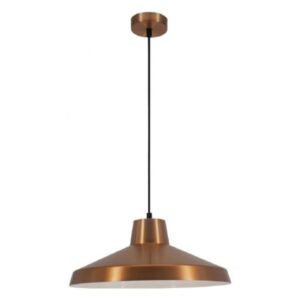 FANTASIA - KANGA pendule - E27 - max 60W - acier - dia 400mm x 1410mm - cuivre / blanc - 3432093