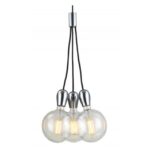 FANTASIA - KOBAR - 3x E27 - max 60W - dia 340mm x 2100mm - noir / chromé - 3416221
