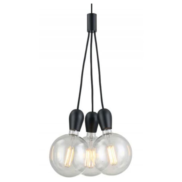 FANTASIA - KOBAR - 3x E27 - max 60W - dia 340mm x 2100mm - noir / noir - 3416231 FANTASIA - KOBAR - 3x E27 - max 60W - dia 340mm x 2100mm - noir / noir - 3416231