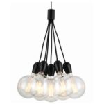 FANTASIA - KOBAR - 7x E27 - max 60W - dia 460mm x 2100mm - noir / noir - 3416233