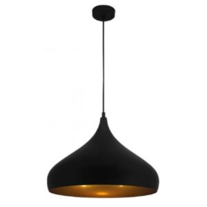 FANTASIA - RONIN - 1x E27 - acier - max 60W - dia 420mm x 1555mm - noir mat / or - 3432001