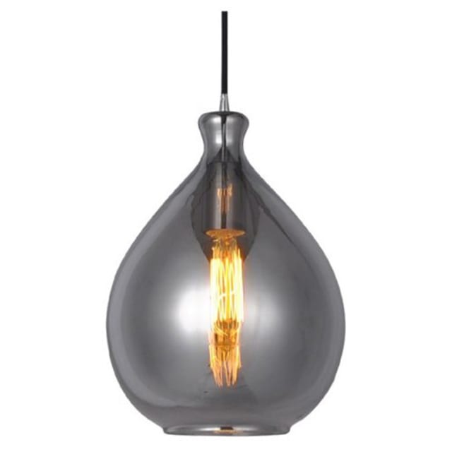 FANTASIA - SONOS - 1x E27 - acier / verre - max 60W - dia 230mm x 1200mm - noir / gris fumé - 3416205 FANTASIA - SONOS - 1x E27 - acier / verre - max 60W - dia 230mm x 1200mm - noir / gris fumé - 3416205
