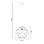FANTASIA - STRINGS - 1x E27 - acier - max 60W - dia 370mm x 240mm - noir mat - 3403521 – Image 2
