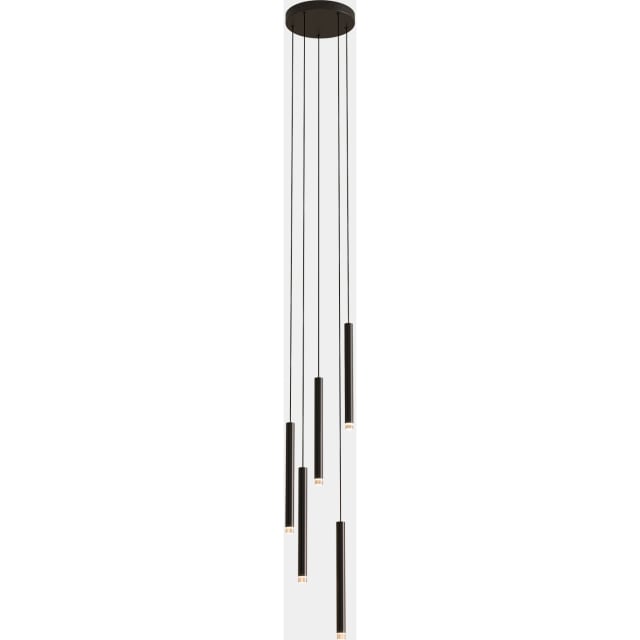 LEDS-C4 - Pendant Candle 5 Bodies Chandelier LED 15.6W 844lm 2700K DALI Black - 00-8317-60-60 LEDS-C4 - Pendant Candle 5 Bodies Chandelier LED 15.6W 844lm 2700K DALI Black - 00-8317-60-60