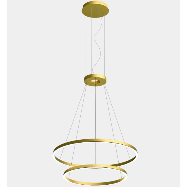 LEDS-C4 - Pendant Circular Downward 2 Rings (ø900 ø600) LED 77.3W 2700K DALI Gold - CS4N-00V9AZDUEF LEDS-C4 - Pendant Circular Downward 2 Rings (ø900 ø600) LED 77.3W 2700K DALI Gold - CS4N-00V9AZDUEF