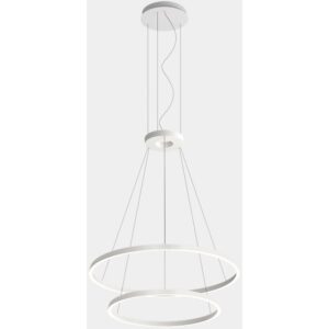 LEDS-C4 - Pendant Circular Downward 2 Rings (ø900 ø600) LED 77.3W 3000K DALI White - CS4N-00W9AZDU14