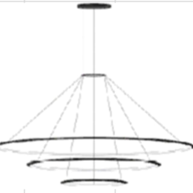 LEDS-C4 - Pendant Circular Downward 3 Rings (ø1200 ø900 ø600) LED 140.8W 2700K White - CS4L-00V9AZDU14 LEDS-C4 - Pendant Circular Downward 3 Rings (ø1200 ø900 ø600) LED 140.8W 2700K White - CS4L-00V9AZDU14
