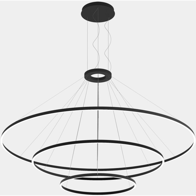 LEDS-C4 - Pendant Circular Downward 3 Rings (ø3000 ø2000 ø1200) LED 326.4W 2700K Black - CS4G-00V9AZDU05 LEDS-C4 - Pendant Circular Downward 3 Rings (ø3000 ø2000 ø1200) LED 326.4W 2700K Black - CS4G-00V9AZDU05