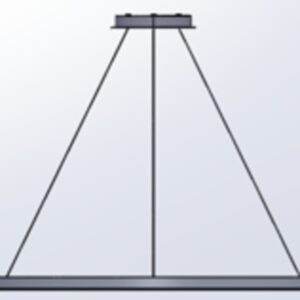 LEDS-C4 - Pendant Circular Downward ø900 Recessed LED 45.6W 1529lm 3000K 0-10V White - CS5K-00W9AZRU14
