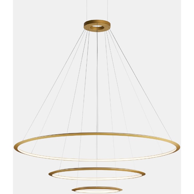 LEDS-C4 - Pendant Circular Inward 3 Rings (ø3000 ø2000 ø1200) LED 326.4W 4000K 0-10V Gold - CD4G-00X9AZRUEF LEDS-C4 - Pendant Circular Inward 3 Rings (ø3000 ø2000 ø1200) LED 326.4W 4000K 0-10V Gold - CD4G-00X9AZRUEF