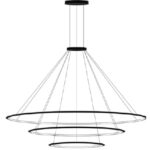 LEDS-C4 - Pendant Circular Outward 3 Rings (ø3000 ø2000 ø1200) LED 366.7W 3000K White - CF4G-00W9AZOU14