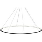 LEDS-C4 - Pendant Circular Outward ø2000 Recessed LED 110W 6790lm 4000K Black - CF5C-00X9AZOU05