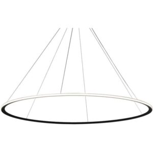 LEDS-C4 - Pendant Circular Outward ø3000 Recessed LED 177W 7626lm 2700K Black - CF5D-00V9AZOU05