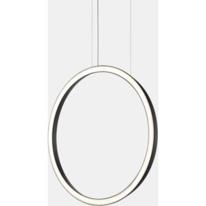 LEDS-C4 - Pendant Circular Vertical Side °600 Recessed LED 31.7W 1413lm 3000K 0-10V Black - CP5A-00W9AZRU05