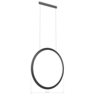 LEDS-C4 - Pendant Circular Vertical Side °900 Surface LED 45.6W 1311lm 2700K DALI Gold - CP4K-00V9AZDUEF