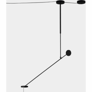 LEDS-C4 - Pendant Invisible Single Adjustable LED 9W 551lm 2700K PHASE CUT Black - 00-7383-05-05