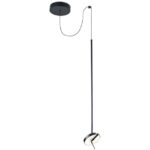 LEDS-C4 - Pendant Invisible Single Fixed LED 9W 568lm 3000K PHASE CUT Black - 00-5693-05-05 – Image 5
