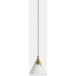 LEDS-C4 - Pendant Veneto Surfaced 1 Body LED 6.7W 2700K PHASE CUT Gold Gold 452lm - 00-7589-DL-DO