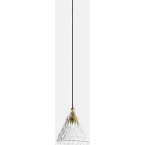 LEDS-C4 - Pendant Veneto Surfaced 1 Body LED 6.7W 2700K PHASE CUT Gold White 452lm - 00-7589-14-DO