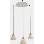 LEDS-C4 - Pendant Veneto Surfaced 3 Bodies LED 15W 2700K 0-10V Gold White 804lm - 15-7590-14-DO