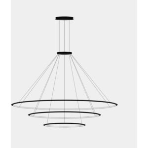 LEDS-C4 - Suspension Circular Inward 3 Rings (ø2000 ø1200 ø600) LED 223.5W 8214lm 3000K No - CD4H-00W9AZDU05