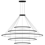 LEDS-C4 - Suspension Circular Outward 5 Rings (ø1200 ø2000 ø3000 ø2000 ø1200) LED 494.6W 3 - CF4E-00X9AZOU14