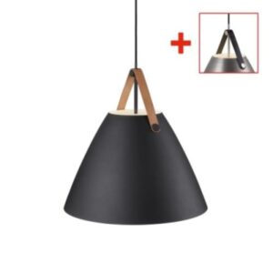 NORDLUX - Strap 48 Pendant Metal/Genuine Leather Black - 84353003