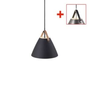 NORDLUX - Strap27 Pendant Metal/Gen.leather Black - 84333003