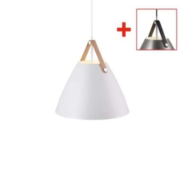 NORDLUX - Strap36 Pendant Metal/Gen.leather White - 84343001 NORDLUX - Strap36 Pendant Metal/Gen.leather White - 84343001
