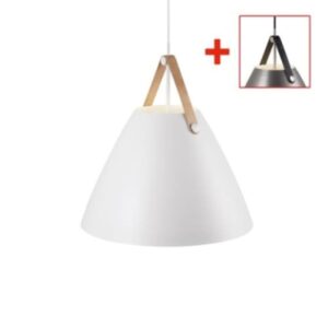 NORDLUX - Strap48 Pendant Metal/Gen.leather White - 84353001