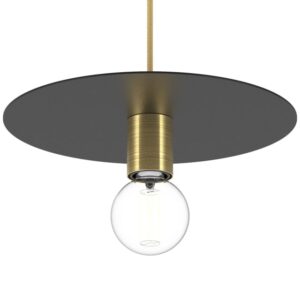 PSM LIGHTING - Angelo laiton satin/messing suspension-rond-avec 1