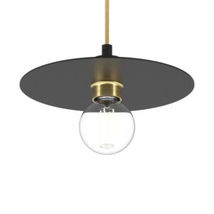 PSM LIGHTING - Angelo laiton satin/messing suspension-rond-avec 1