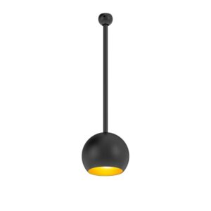PSM LIGHTING - BABETTE suspension avec rotule - tige raccourcissable blanc - dorée int. - 3114.B3.49.WW