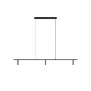 PSM LIGHTING - CIGARO suspension - fixe - Alimentation électrique centrale blanc texture - 2498.1200.3.1M.NW