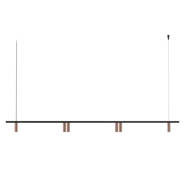 PSM LIGHTING - CIGARO suspension - fixe - sans driver LED alu bronze foncé - noir - 2496.1600.6B.233.WW PSM LIGHTING - CIGARO suspension - fixe - sans driver LED alu bronze foncé - noir - 2496.1600.6B.233.WW
