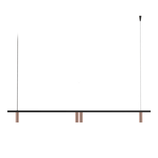 PSM LIGHTING - CIGARO suspension - fixe - sans driver LED cr brillant - noir - 2496.1200.4.562.WW PSM LIGHTING - CIGARO suspension - fixe - sans driver LED cr brillant - noir - 2496.1200.4.562.WW