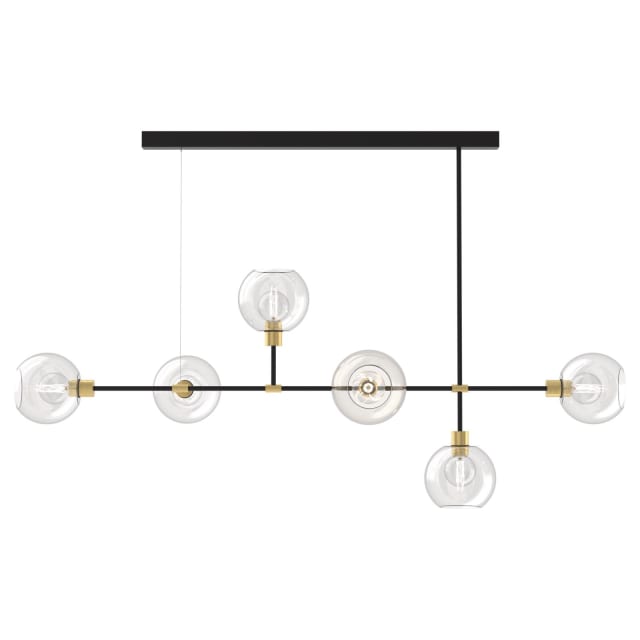 PSM LIGHTING - CLEO suspension - fixe - sans transfo noir - or / transparent - 5142.216.TR PSM LIGHTING - CLEO suspension - fixe - sans transfo noir - or / transparent - 5142.216.TR