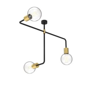 PSM LIGHTING - CLEO suspension - rond - fixe noir texture - 1512.2M