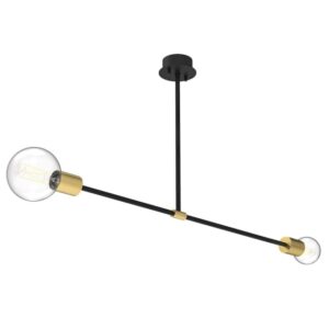 PSM LIGHTING - CLEO suspension sur tige avec rosace apparente - fixe - asymétrique noir texture - 1508.2M