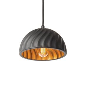 PSM LIGHTING - Cake noir-blanc int./noir suspension-avec 1